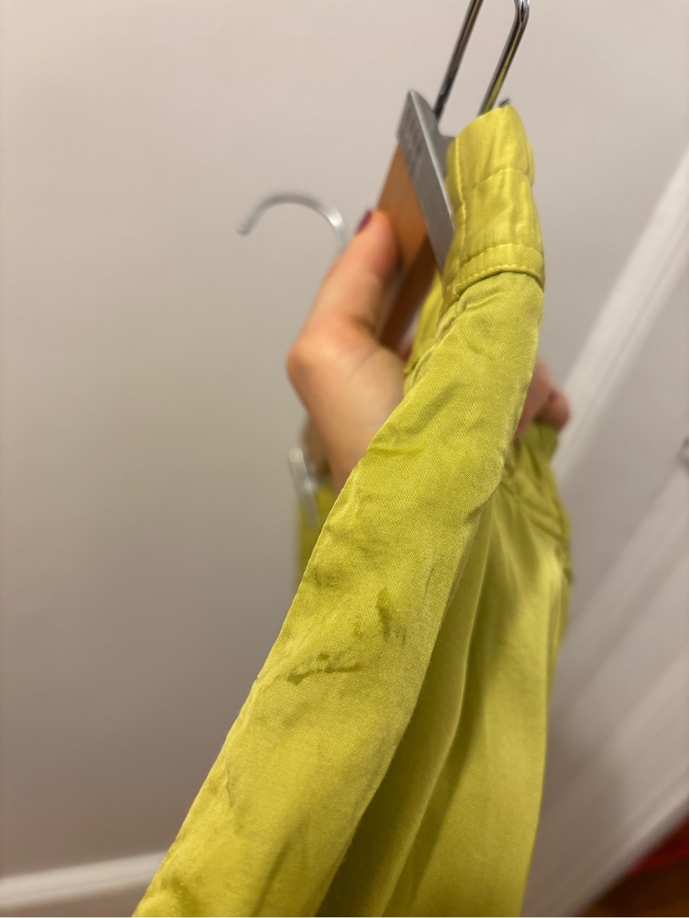 Nili Lotan Safi Pants in lime green size M - Picture 7 of 8